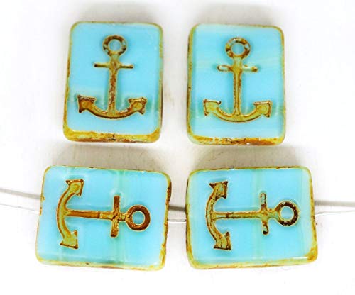 4pcs Picasso color Turquesa de Seda Azul Ópalo de Rayas Moonstone Ancla Náutica del Mar Rectángulo de la Ventana de Tabla de Cortar de Cristal checo Perlas de 18 mm x 12 mm 4pcs Picasso color Turquesa de Seda Azul Ópalo de Rayas Moonstone Ancla Náutica del Mar Rectángulo de la Ventana de Tabla de Cortar de Cristal checo Perlas de 18 mm x 12 mm