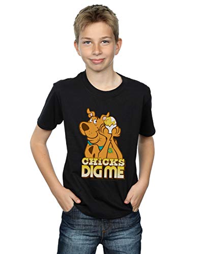 Absolute Cult Scooby Doo Niños Chicks Dig Me Camiseta Negro 5-6 Years