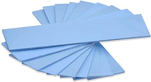 ADWITS Paquete de 9 Almohadillas de Silicona conductoras térmicas de 0,5, 1,0, 1,5 mm de Grosor, con conductividad térmica de 6,0 W/MK, Suave, Seguro, fácil de aplicar para SSD, CPU, GPU,-Azul ADWITS Paquete de 9 Almohadillas de Silicona conductoras térmicas de 0,5, 1,0, 1,5 mm de Grosor, con conductividad térmica de 6,0 W/MK, Suave, Seguro, fácil de aplicar para SSD, CPU, GPU,-Azul