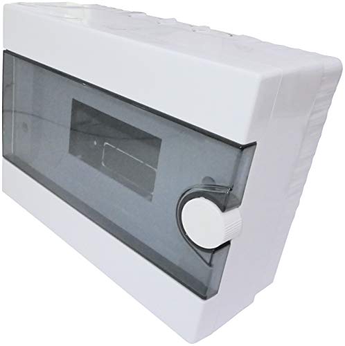 AERZETIX - Cuadro Eléctrico - Cuadro de Distribución/Modular - 220x170x100mm - De pared - Soporte - Fijación - 9 Módulos - IP40 - C44886 AERZETIX - Cuadro Eléctrico - Cuadro de Distribución/Modular - 220x170x100mm - De pared - Soporte - Fijación - 9 Módulos - IP40 - C44886