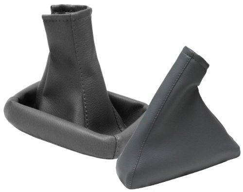 AERZETIX: Funda para palanca de cambios y freno de mano de piel sintética gris AERZETIX: Funda para palanca de cambios y freno de mano de piel sintética gris