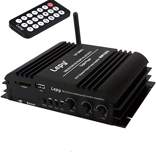Amplificador HiFi Bluetooth - Mini Amplificador Audio Etapa de Potencia de 4 Channel 360W (90W x 4) Amp Booster USB SD DVD CD FM MP3 para Car Vehicle Altavoces el Hogar y el Automóvil Amplificador HiFi Bluetooth - Mini Amplificador Audio Etapa de Potencia de 4 Channel 360W (90W x 4) Amp Booster USB SD DVD CD FM MP3 para Car Vehicle Altavoces el Hogar y el Automóvil