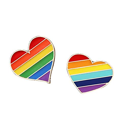 Arco iris esmalte Pin diseño corazón nubes bandera oveja lápiz creativo metal broche   orgullo solapa pines insignia joyería-conjunto 5, China