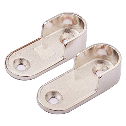 Armario Tubo Almacenamiento Barras de Soporte,2 piezas de Cojinete de Tubo de Armario de Metal para Soporte de Varilla de Tubo de Gabinete (Diámetro 16 mm) Armario Tubo Almacenamiento Barras de Soporte,2 piezas de Cojinete de Tubo de Armario de Metal para Soporte de Varilla de Tubo de Gabinete (Diámetro 16 mm)