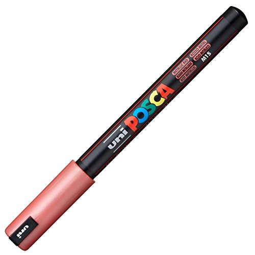 Art-Manufacture-Design uni-ball POSCA (PC-1MR) - Rotulador permanente, color rojo metálico Art-Manufacture-Design uni-ball POSCA (PC-1MR) - Rotulador permanente, color rojo metálico
