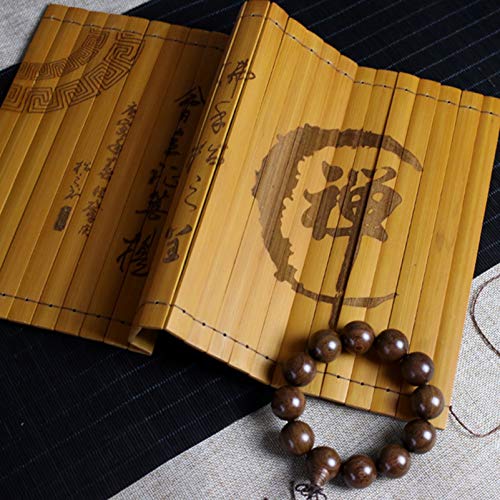 Arte Antiguo Bambú Placemats Hechos A Mano × 4, Corredor De Mesa Aislante Térmico De Escritorio × 1, Tapetes Antideslizantes De Mesa Resistentes Al Desgaste, Conjunto De 6