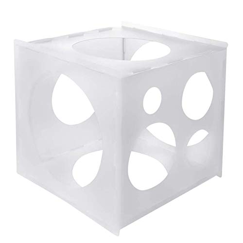 Augneveres Caja de tamaño de Globo Caja de Globos de 11 Agujeros Caja de Cubo de tamaño de Globo Medida del tamaño de Globo para Decoraciones de Globos Arcos de Globos Comfy