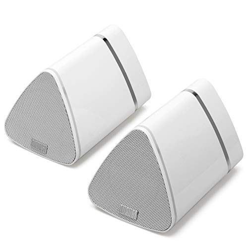 August MS515 - 2x 5W Altavoces estéreos inalámbricos con Bluetooth Cable de altavoz a altavoz y Batería interna recargable