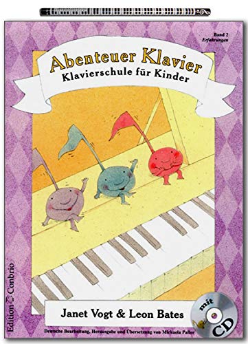 Aventura Klavier Band 2 – Escuela de piano para niños de Janet Vogt con lápiz de piano – ECB6076 9783909415274