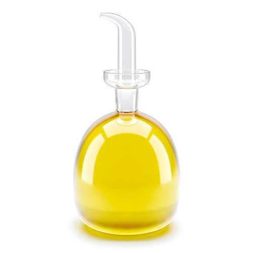 Balvi - Basics aceitera de 850 ml de Capacidad de Vidrio Transparente. Sistema antigoteo. También Ideal para aceites condimentados o especiados Balvi - Basics aceitera de 850 ml de Capacidad de Vidrio Transparente. Sistema antigoteo. También Ideal para aceites condimentados o especiados