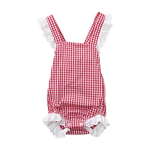 Bebe Monos Fossen Recién Nacido Verano Ropa Bebe Niña Peleles a Rayas (3 Meses, Azul) Bebe Monos Fossen Recién Nacido Verano Ropa Bebe Niña Peleles a Rayas (3 Meses, Azul)
