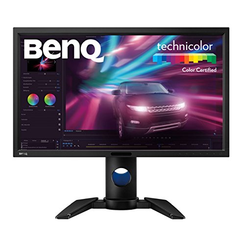 BenQ PV270 - Monitor de post-producción de vídeo (27" 2K QHD, 2560 x 1440, 100% Rec.709, 96% DCI-P3, panel IPS, calibración de hardware, función de uniformidad de brillo) color negro