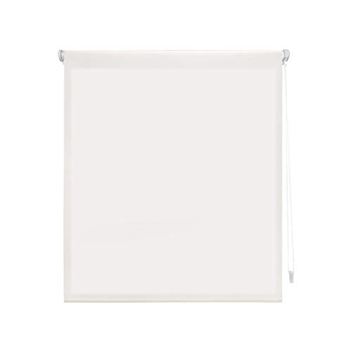 Blindecor Liso - Aure SIN HERRAMIENTAS, Estor enrollable Traslúcido, blanco roto, 107 x 180 cm (ancho x alto)
