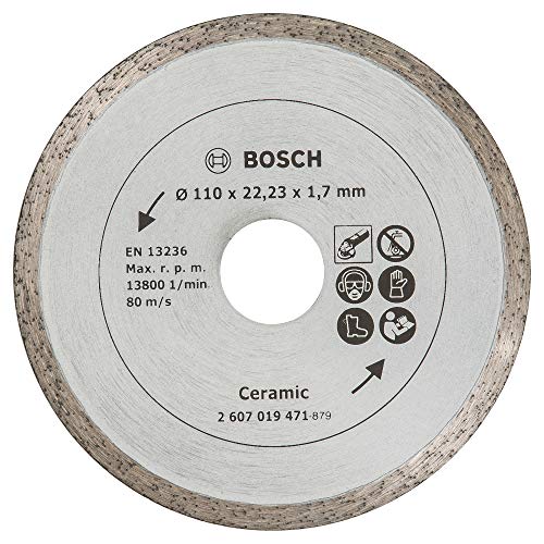 Bosch 2 607 019 471 - Disco de corte diamantado, 110 mm x 22.23 mm x 1.7 mm