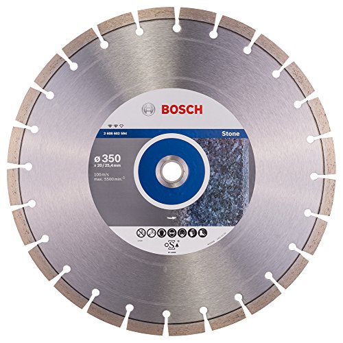 Bosch 2 608 602 594 - Disco de corte de diamante Expert for Stone - 350 x 20,00+25,40 x 3,2 x 12 mm (pack de 1)
