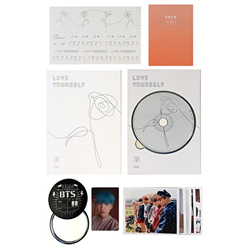 BTS 5th Mini Album - LOVE YOURSELF 轉 HER [ L ver. ] CD + Photobook + Mini Book + Photocard + Sticker Pack + FREE GIFT / K-POP Sealed