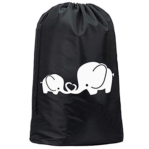 CAM2 Bolsas de lavandería extragrandes de 90 x 60 cm,bolsas sucias para el hogar o el dormitorio como bolsa de viaje,bolsa de almacenamiento plegable,bolsa de edredón de manta,elefante