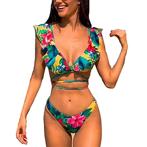 CheChury Mujer Sexy Conjunto De Bikini 2020 Verano Sexy Push Up Ropa De Playa Bikini de Triángulo Bikini Mujer Acolchado Traje de baño Mujer Conjunto De Bikini