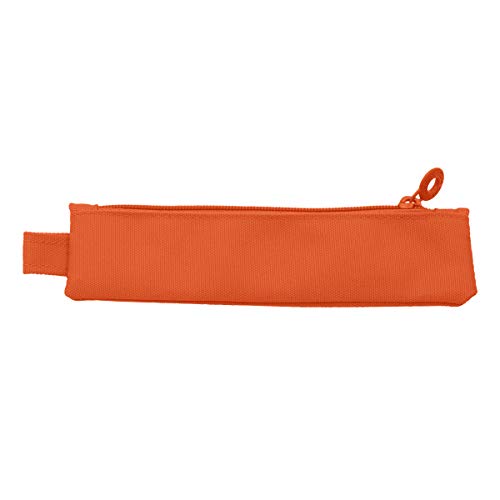 Colorline 59411 - Portatodo Mini, Estuche Multiuso para Viaje, Material Escolar, Neceser y Pequeños Objetos, Color Naranja, Medidas 20 cm x 5 cm