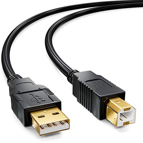 deleyCON 15m Activo Cable USB 2.0 Cable de Impresora Cable del Escáner con Amplificador de Señal Cable Repetidor USB 2.0 PC Impresora Escáner de la Computadora