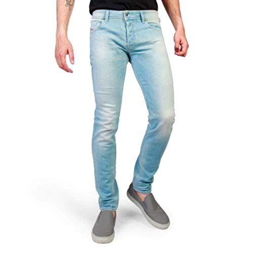 Diesel Skinny Jeans SLEENKER L32 PANTALONI, Color: Celeste, Tamaño: 32/32