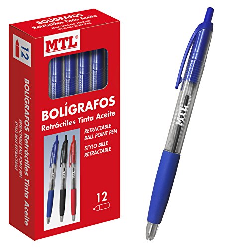 DOHE 79590 - Caja de bolígrafos retractiles, 1 mm, 12 unidades