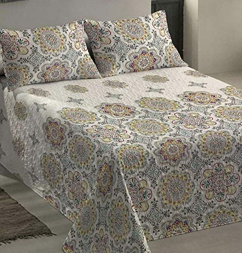 Eclipse Colcha BOUTI Estampada, Modelo: Taipei, Color: ÚNICO, Medida: 250x270cm(Cama de 150cm) +2 (50x70 Fundas cojín) Eclipse Colcha BOUTI Estampada, Modelo: Taipei, Color: ÚNICO, Medida: 250x270cm(Cama de 150cm) +2 (50x70 Fundas cojín)