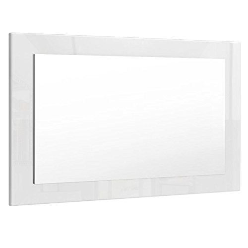Espejo de Pared Lima 89cm en Blanco de Alto Brillo