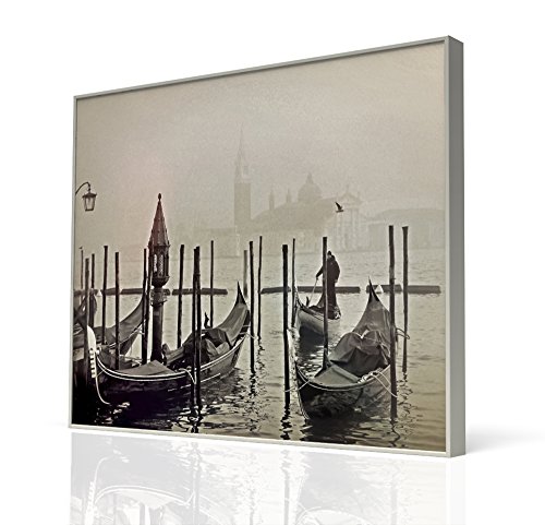FOTOCUADRO Gondolas Venecia Medidas 51 x 41 cm Impresion EN PVC Y Marco DE Madera COMPACTA