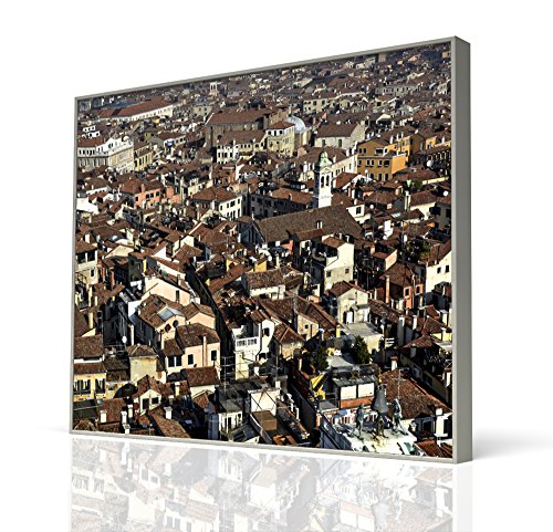 FOTOCUADRO Skyline Venecia Medidas 51 x 41 cm Impresion EN PVC Y Marco DE Madera COMPACTA