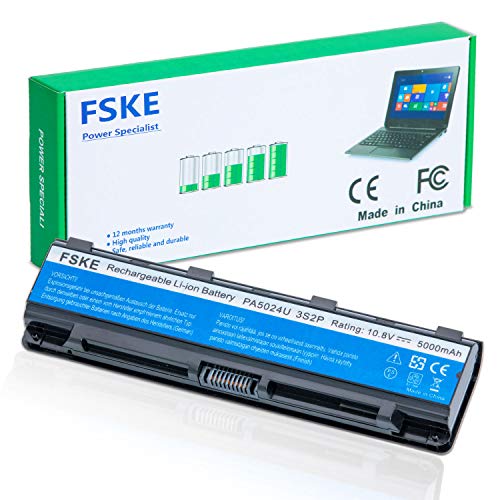 FSKE PA5024U-1BRS PABAS260 Batería para Toshiba Satellite Pro L850 C850 Notebook Battery 10.8V 5000mAh 6 Celdas