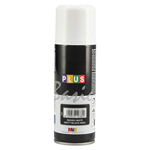 FUSIYU-Spray de Pintura Acrílica de 200 ml, Secado Rápido Sin Burbujas,Estándar,Enviar desde Europa,Color Negro Mate 9005