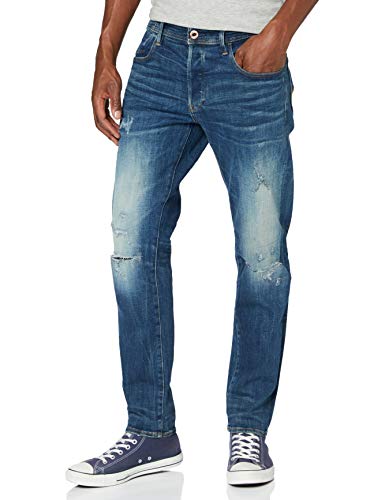 G-STAR RAW G-Bleid Slim_Jeans, Antic C051-b821-Árbol de Navidad (Acanalado), Color Azul, 33W x 32L para Hombre
