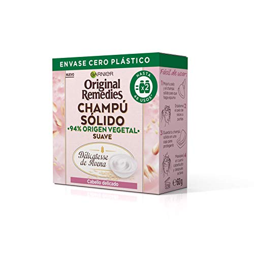 Garnier Original Remedies Champú Sólido - Délicatesse De Avena Para Cabello Delicado Garnier Original Remedies Champú Sólido - Délicatesse De Avena Para Cabello Delicado