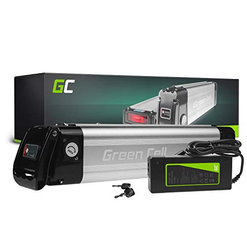 Green Cell GC® Bateria Bicicleta Electrica 36V 10.4Ah Silverfish Li-Ion E-Bike Batería y Cargador