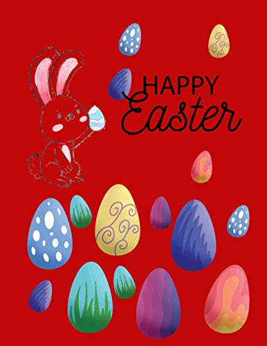 Happy Easter: Activity coloring book 41 Cute and Fun Images, Ages 4-8, 8.5 x 11 Inches (17.36 x11.25 cm) Paperback – February 03, 2021