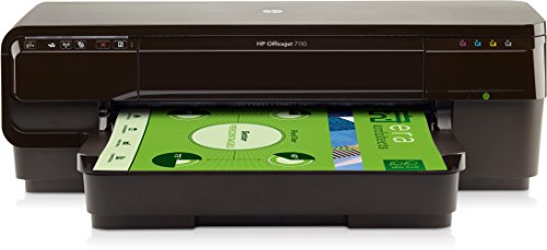HP Officejet 7110 A3 - Impresora de tinta (4800 x 1200 dpi, USB, WiFi, Ethernet, ePrint, Airprint, Cloud print), Negro