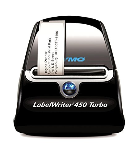 Impresora de etiquetas térmica DYMO LabelWriter 450 Turbo, imprime 71 etiquetas LW por minuto