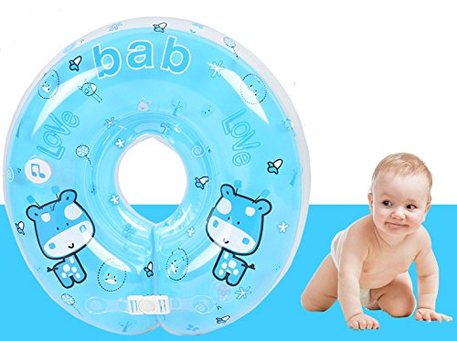 Infant Natación Flotador Inflable Anillo de Seguridad,GZQES,Asiento Inflable de Piscina Nadar Anillo para Bebe (Azul)