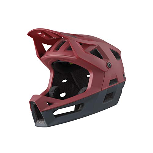IXS Trigger FF - Casco Integral de Bicicleta de montaña para Adulto, Unisex, Color Rojo, Talla SM (54 – 58 cm)