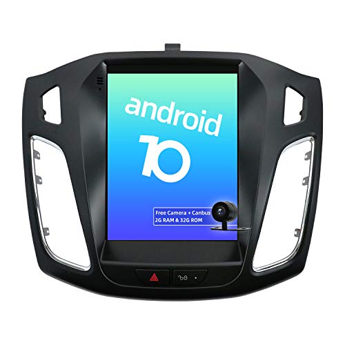 JOYX Android 10 Autoradio Car Stereo Para Ford Focus 2012-2017 Navegacion - 2G+32G - GRATIS Cámara Canbus - 9.7 Pulgada - 2 Din -Apoyo DAB 4G WLAN Bluetooth Carplay Control Volante Google Android Auto