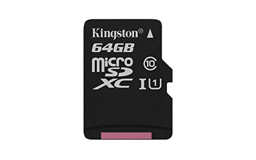 Kingston SDC10G2/64GBSP - Tarjeta microSD de 64GB (Clase 10 UHS-I 45MB/s) Tarjeta Sola