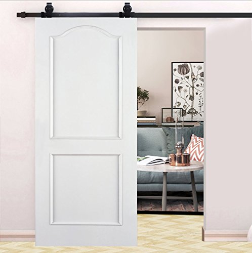 Kit de riel para puerta corredera de acero al carbono, polea de riel colgado, sistema de puerta interior, armario de baño, resistente, 183 cm/200 cm, color negro (longitud: 183 cm) Kit de riel para puerta corredera de acero al carbono, polea de riel colgado, sistema de puerta interior, armario de baño, resistente, 183 cm/200 cm, color negro (longitud: 183 cm)
