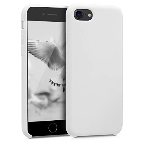 kwmobile Funda Compatible con Apple iPhone 7/8 / SE (2020) - Carcasa de TPU para móvil - Cover Trasero en Blanco