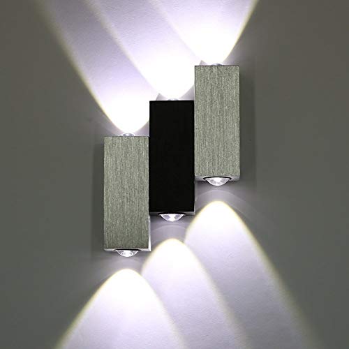 Lámpara de pared LED moderna Lámpara de pared interior Lightess Upward, hecha de aluminio, utilizada para la escalera del pasillo del dormitorio de la sala de estar, color blanco frío / cálido / color