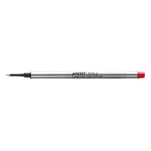 LAMY Mina M63 823 – Recambio de bolígrafo metálico de color rojo para bolígrafo Lamy con capuchón, ancho de trazo M