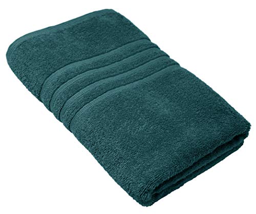Lashuma toalla de ducha algodon color: verde ópalo, toalla grande 70x140 cm, London toalla de baño de rizo