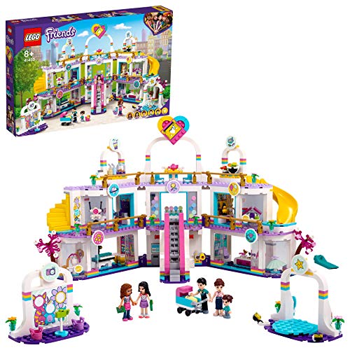 LEGO 41450 Friends Centro Comercial de Heartlake City Juguete de construcción con 5 Tiendas, 4 Mini Muñecas y un Bebé