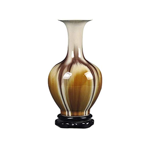 LILIS Jarrones Decorativos Modernos Botella de cerámica de Porcelana, Cracked Ice decoración del florero Chino Crafts Pequeño Decorativos (Color : #1)