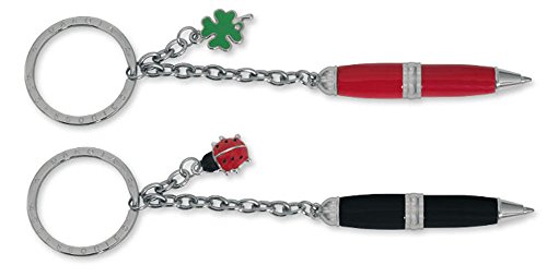 Llavero con Mini bolígrafo 6,5 cm. 2 Modelos Disponibles: Rojo o Negro. 1 Unidad
